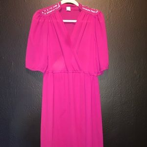 Vintage Hot Pink Dress